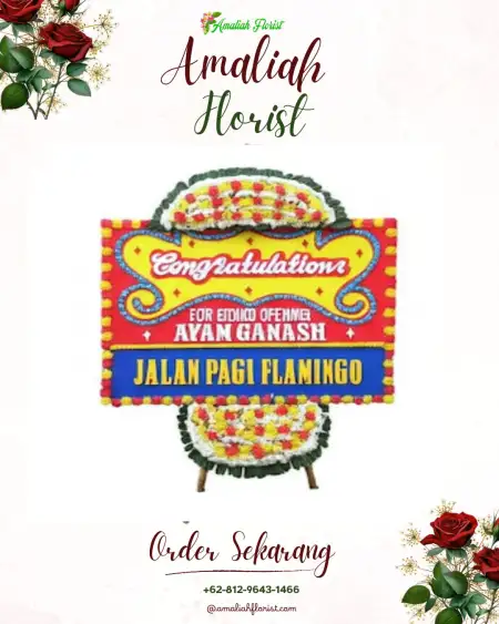 Sewa Papan Bunga Bugeman